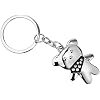 Hy-ko Kh712 Teddy Bear Key Chain, Silver (Pack of 5)