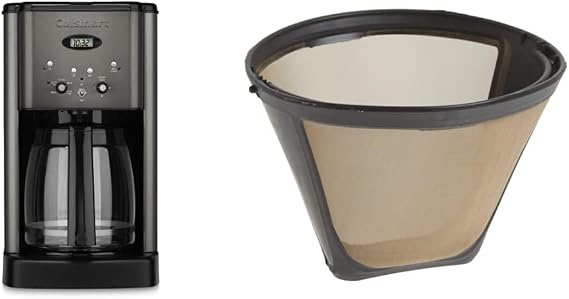 Cuisinart 12 Cup Coffee Maker Bundle with Gold Tone Filter