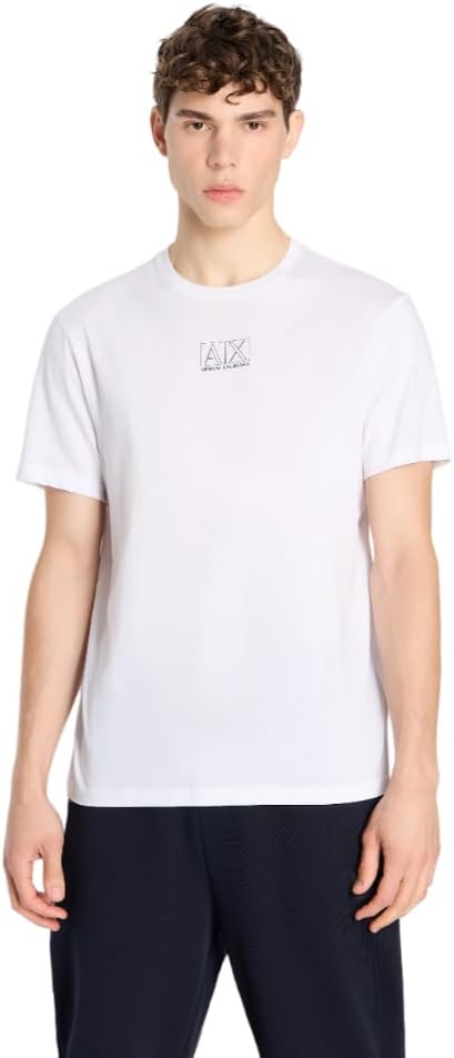 Armani Exchange Men's Regular Fit Small Box Logo Tee
