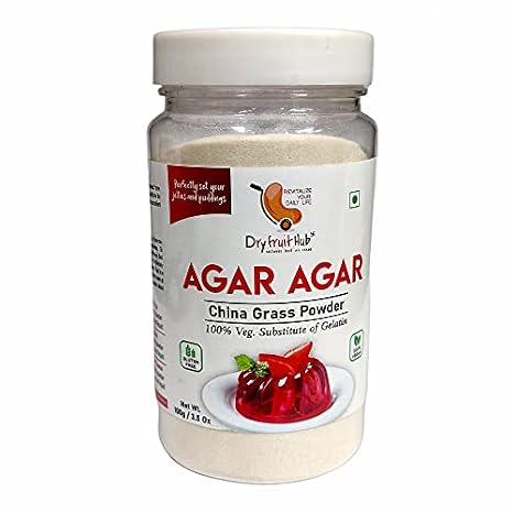 Agar Agar Powder 100g Agar Agar Jelly Powder Gelatin Powder Vegeterian | Plant-Based Product China Grass Powder | Perfect for Making Jelly) Agar Agar China Grass
