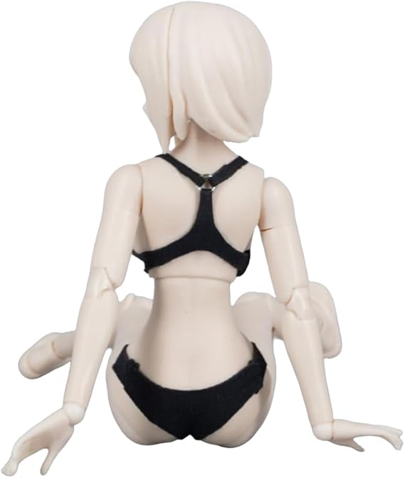 1/12 Scale Female Clothes Black Bras Briefs Sports Underwear Accessories for 6inch Phicen, TBLeague Action Figure Body