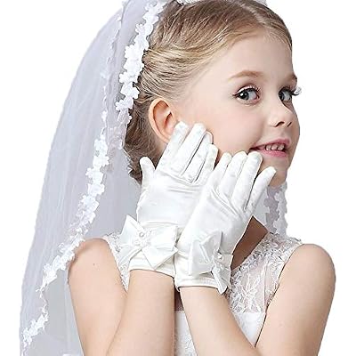 Girls Veil First Communion And Gloves,For girls veil first communion