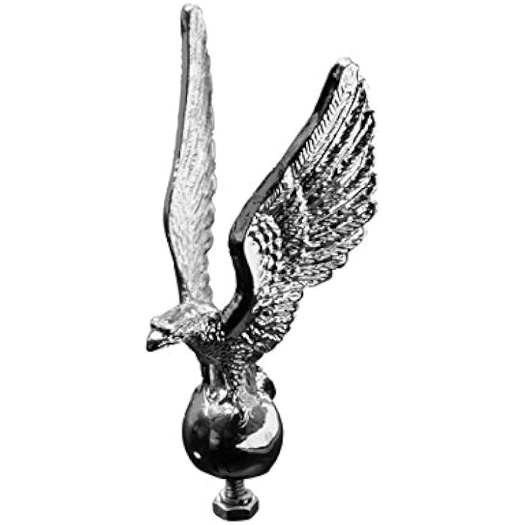 Highway Hawk 02-074 Standing Eagle Statue FenderHood Ornament