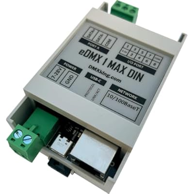 eDMX1 DIN MAX - ArtNetsACN to DMX Controller RJ45