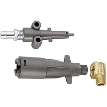 Attwood 8899LP6 Mercury Fuel Tank Fitting, Boat Fuel Connector, Silver Brass, Fits 3/8 Inch Hose