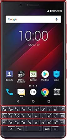 BlackBerry KEY2 LE Unlocked Android Smartphone (AT&T, T-Mobile, Verizon), 64GB, 13MP Rear Dual Camera, Android 8.1 Oreo  (Atomic Red Limited Edition Dual SIM, 64GB)