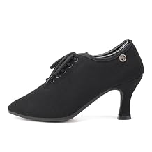 AOQUNFS Women Latin Ballroom Dance Shoes Lace-up Modern Salsa Practice Dance Shoes,Model ZYX305