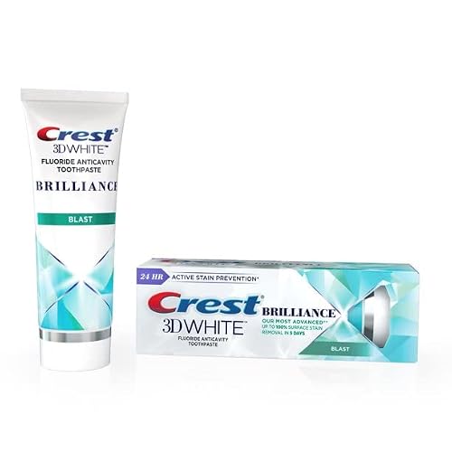 Crest 3D White Brilliance Blast Teeth Whitening Toothpaste, 3.9 oz
