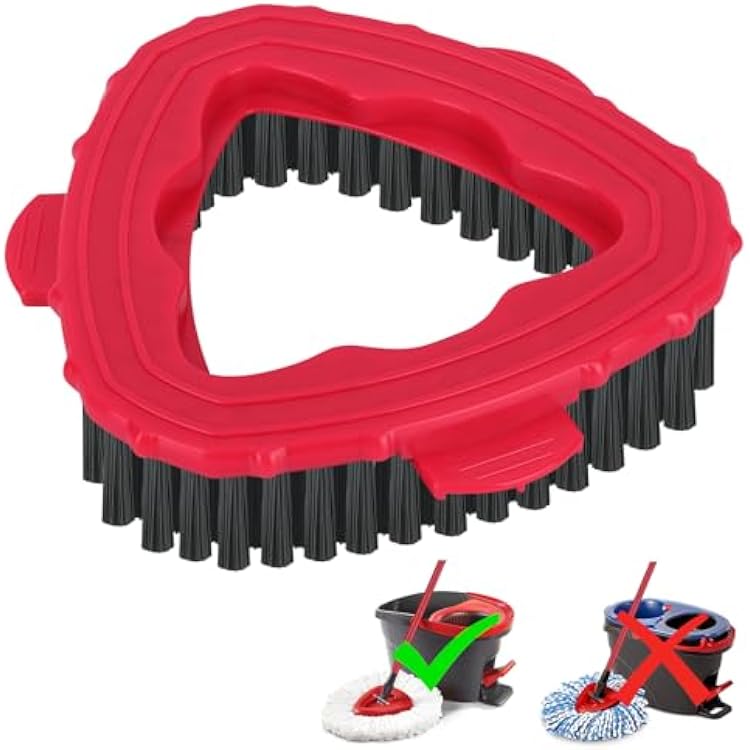 Spin Mop Scrub Brush Head for O Ceda EasyWring 1-Tank System Hard Bristle Brush Scrub Attachment for oceda Scrubber mop Head for Bathroom, Kitchen, Pool, Glass, and Tile Walls - 1 Pack