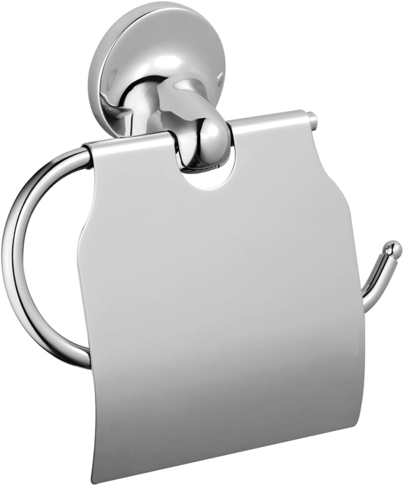 VitrA Marine A44945 Toilet Paper with Lid, 10 x 10 x 10 cm; 360 grams, Chrome