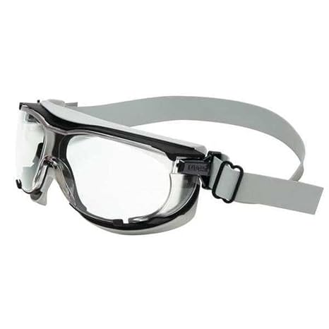 Honeywell Uvex S1650DF Carbon Vision Safety Eyewear, Black/Grey