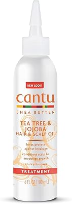 Cantu Shea Butter Tea Tree & Jojoba Hair & Scalp Oil 6 Ounce 180ml 2 Pack