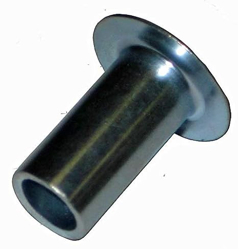 E3-8-ST Steel Tubular Rivet, 3/16inches Diameter X 1/4inches Length, Oval Head (.375 Dia. X .060), ZINC Finish (Pack of 100)