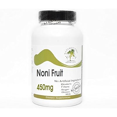 Noni Fruit 450mg ~ 100 Capsules - No Additives ~ Naturetition Supplements