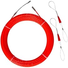 4.3mm 50ft Fish Tape Cable Puller Cable Rods Kit 15M PET Electrical Cable Puller Through Wall Wire Guide Threader Fish Cable Fastener