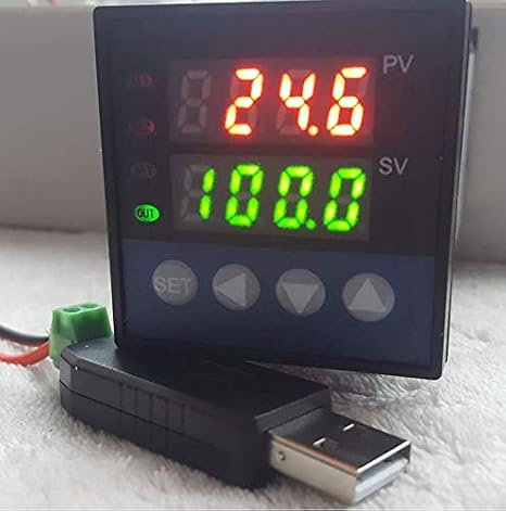 PID Temperature Controller Recorder Data Logger SSR Output C F + USB RS485 to PC