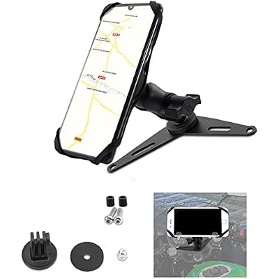 GUAIMI Motorcycle Phone Mount 360 Rotation Cellphone Holder with Camera Rack GPS Phone Holder Bracket for Ninja 400 2018-2020