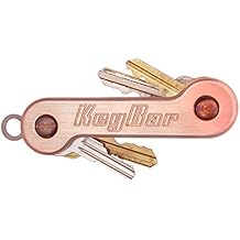 KeyBar Copper Key Organizer EDC Tool | Everyday Carry Compact Key Holder Multi-Tool and Keychain Organizer with Pocket Clip (Holds up to 12 Keys) Made in The USA