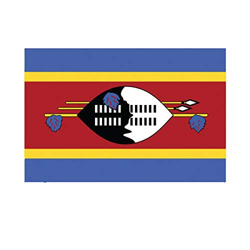 EW Designs Swazi Flag Sticker Decal Vinyl Swaziland SWZ SZ Bumper Sticker Vinyl Sticker Car Truck Decal 5