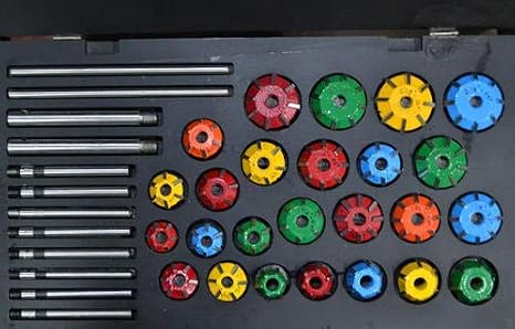 MS Carbide Tipped Valve Seat Cutter Set 25 Pcs For Vintage & Modern Best Quality
