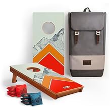 1ft x 2ft Mount Elakai Compact Travel Cornhole Board Set