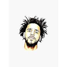 J.Cole Sticker - Sticker Graphic -Stickers for Hydroflask Water Bottles Laptop Computer Skateboard, Waterproof Decal Stickers