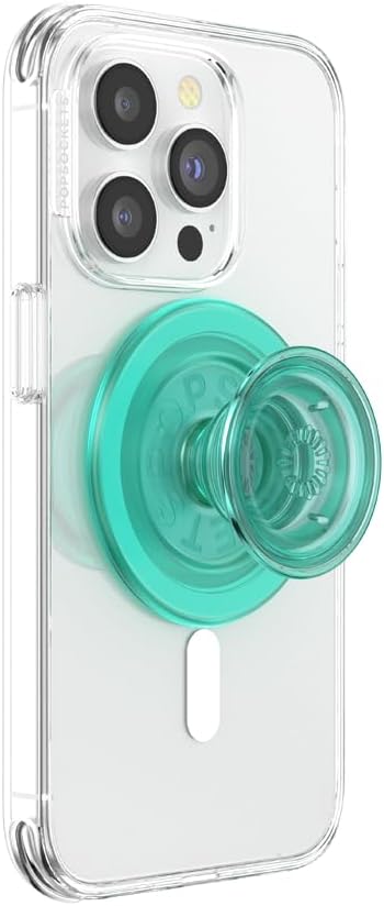 PopSockets Phone Grip for MagSafe, Magnetic Holder- Translucent Mint