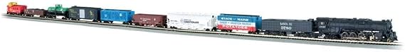 Bachmann Trains - Empire Builder Ready To Run 68 Piece Electric Train Set - N Scale