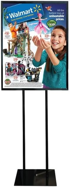 Floor Standing Poster Display Stand Sign Holder 22" X 28" Black