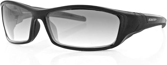 Bobster Hooligan, Gloss Black Frame, Clear Photochromic Lens