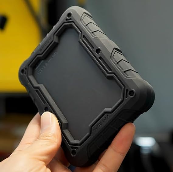 FATBEAR 耐衝撃シリコンバンパーケース Western Digital WD Elementsポータブル外付けハードドライブ用 高耐久 頑丈なラバーフレーム保護ケースElements 4TB/5TB