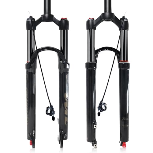 ZTZ Mountain Bike Fork,26 27.5 29 inch MTB Suspension Air Fork ,Rebound Adjust,Travel 120mm,QR 9mm,1-18 Straight Tube, Ultralight Mountain Bike Front Fork for XCAM Bike