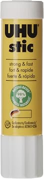 UHU Stic Permanent Glue Stick, 0.74 Oz, Dries Clear