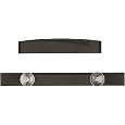 Guitar Archtop Bridge Ebony Guitar Bridge with Chrome Thumbwheels and Posts for Most Archtop Guitars