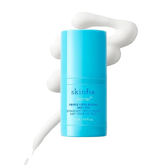 Skinfix Triple Lipid-Boost 360 Eye - 0.5 fl oz - Visibly Smooths Undereye Wrinkles & Crows Feet Lines with Hyaluronic Acid - Non-Comedogenic - Vegan, Cruelty Free - Founded in Canada