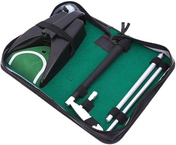 USGOLFER Complete Executive Indoor Golf Putter Cup Kit with Golf Putter,Ball,& Auto Ball Return Cup for Golf Practice & Fun