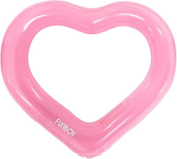 FUNBOY 40" Heart Pool Float Inner Tube | 2 Times Thicker Materials