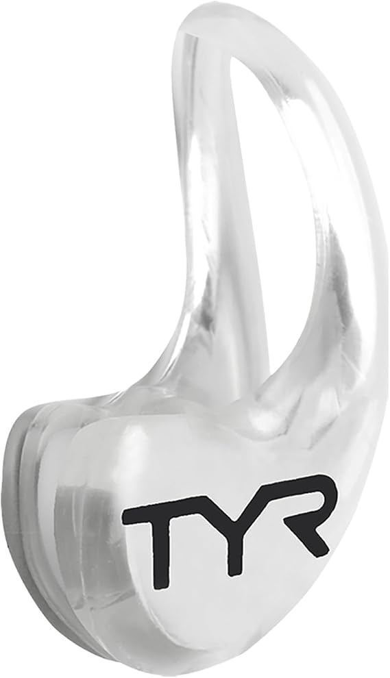 TYR Ergo Swim Clip - Low Profile Nose Plug for Front Snorkels | Lightweight Polyurethane Frame | Hypoallergenic TPR Nose Pads | Ideal for Front Mount Snorkels | 100% Latex-Free Comfort
