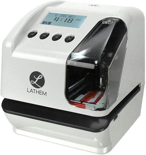 LT5000 Electronic Time and Date Stamp, Electronic, Cool Gray