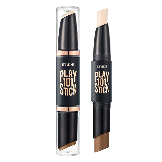 ETUDE Play 101 Cream Contour and Highlighter Duo, Intense, Blendable