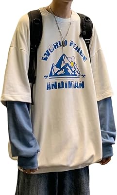 Emo Streetwear Vintage White Hoodie Letter Print Graphic Sweatshirt Men Teen Oversize Pullover Punk Patchwork Clothes