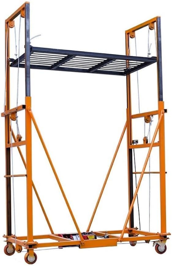 Scaffolding Platform, Electric Lifting Scaffolding, Mobile Folding Remote Control Telescopic Climbing Frame, Decoration for Home, Multifunctional Hoist, Mobile Scaffolding (2.5 m)