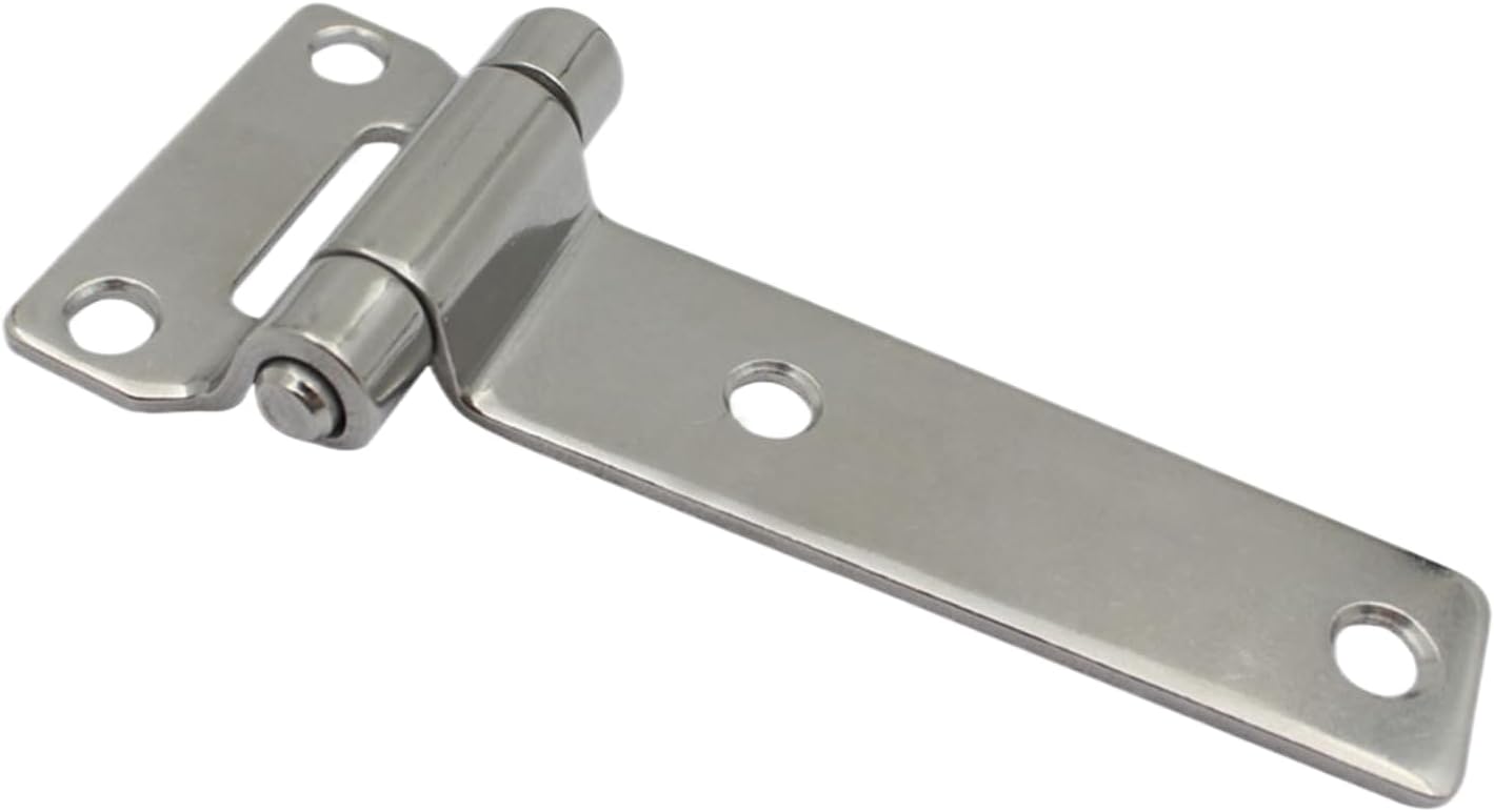 Stainless Steel Hinges,Stainless Steel T Type Heavy Duty Hardware - Thick Boat Barn Door Hinges,for Cabinet Kitchen Furniture Entry Industrial Panels Outdoor Marine Yacht