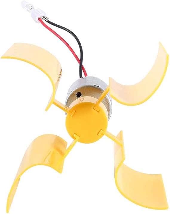 DC 0.1V-5.5V 100-6000RPM Micro Vertical Wind Turbines, DIY Kit Small Motor Vertical Wind Turbines Blades Breeze Electricity Generator