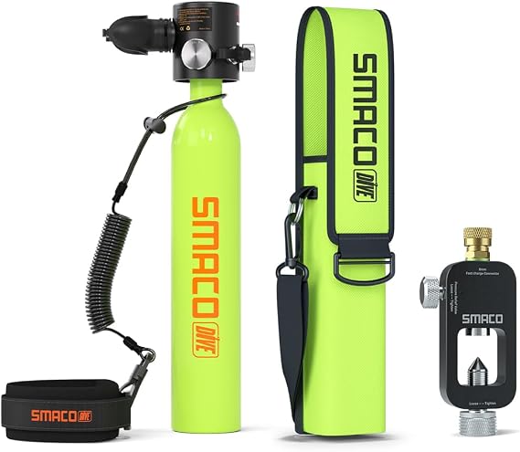 SMACO S300 Plus Mini Scuba Tank Reusable Diving Tank 0.5L