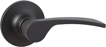 Sure-Loc Hardware Grade 2 Residential Edge Flat Black Reversible Passage Door Handle