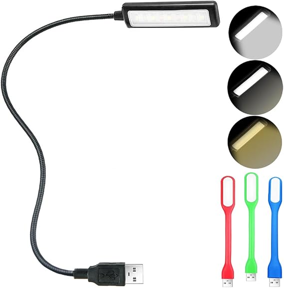 USB Reading Light, Laptop Keyboard Light for Computer Adjustable USB Lamp