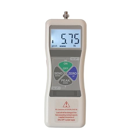Dynamometer, High Precision Digital DS2-500N 1000N Push Force Gauge Push 20N 2KGS Pull Strength Tester Small Sensor Dynamometer(DS2-100N)
