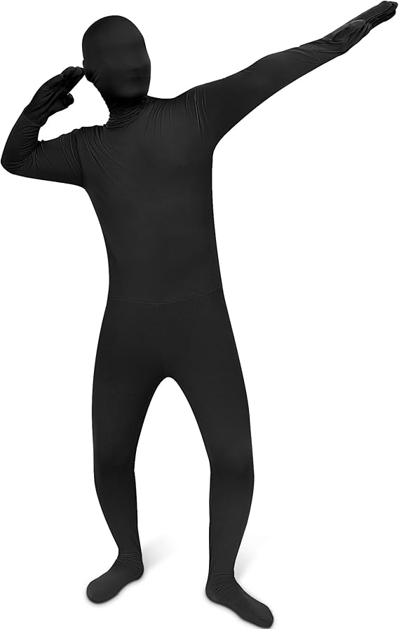 Eurzom Black Full Body Suit Skin Halloween Zentai Costume