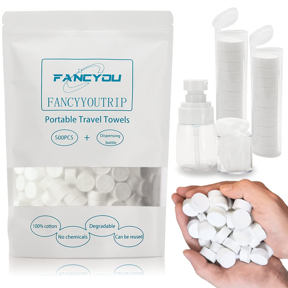 Individually Wrapped Makeup Remover Wipes 100,Thicken Individual Compressed Towel,Disposable Face Cloths Sensitive Skin Facial Cleansing Towelettes Biodegradable Travel Hand Wipe